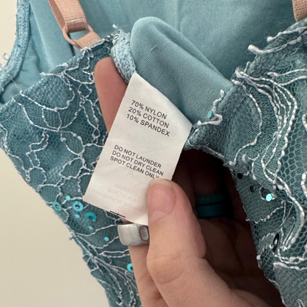 A Wish Come True'Blue Lace Lyrical Dance Costume in Shadow Wind SZ SA - Picture 4 of 13